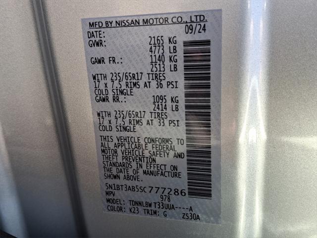 new 2025 Nissan Rogue car, priced at $31,020