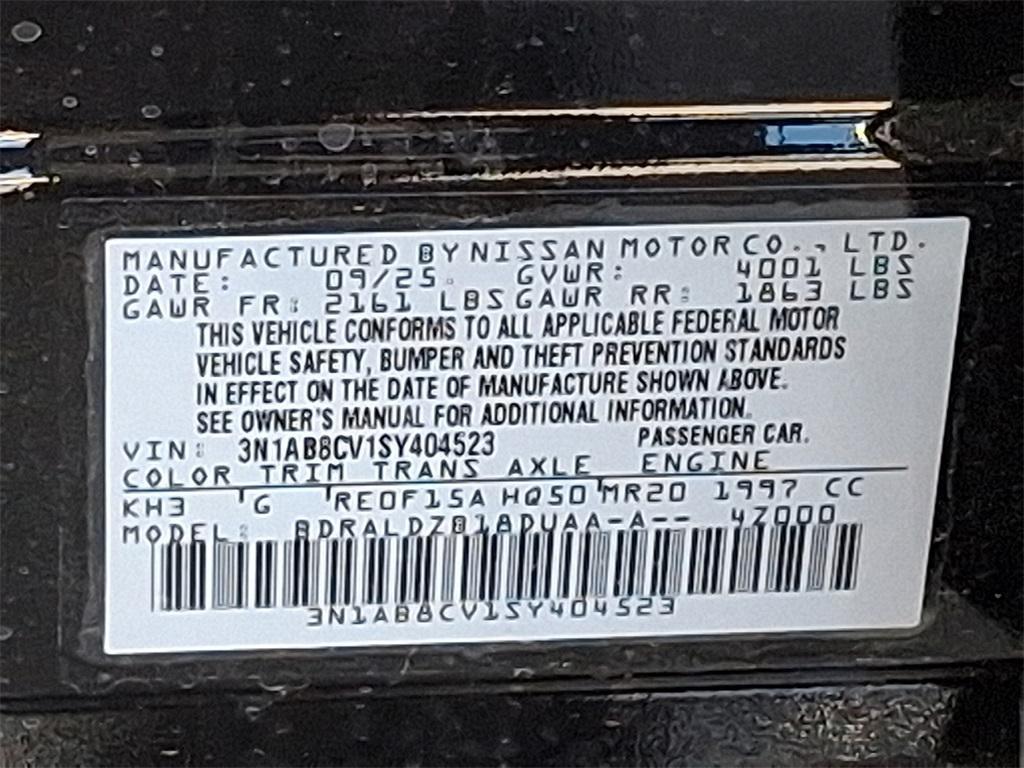 new 2025 Nissan Sentra car, priced at $21,865