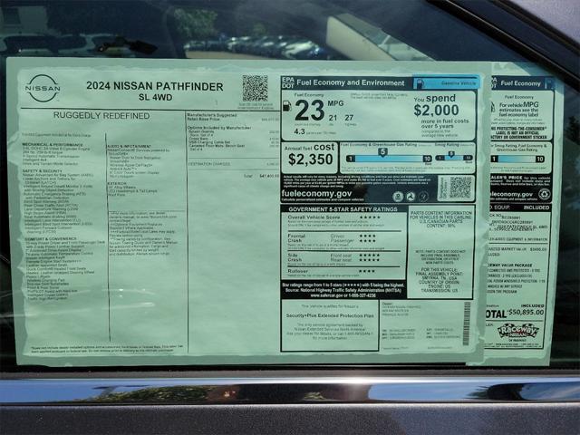 new 2024 Nissan Pathfinder car, priced at $44,504