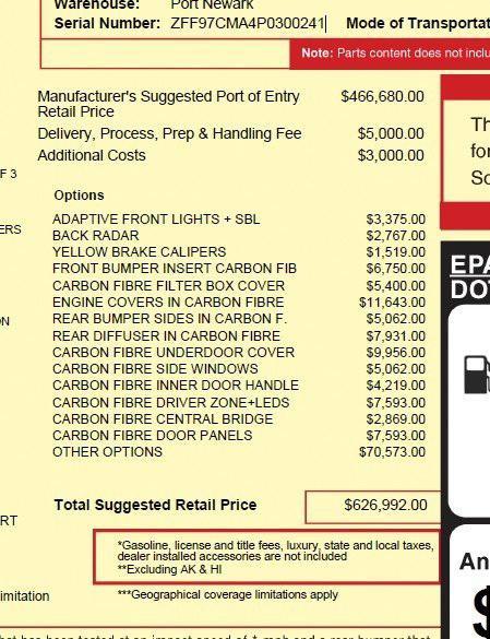 used 2023 Ferrari 812 GTS car, priced at $614,890
