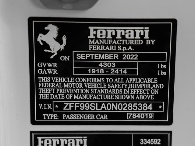 used 2022 Ferrari 296 GTB car, priced at $339,990