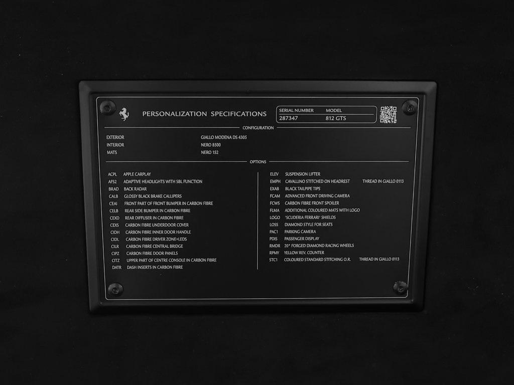 used 2023 Ferrari 812 GTS car, priced at $599,890