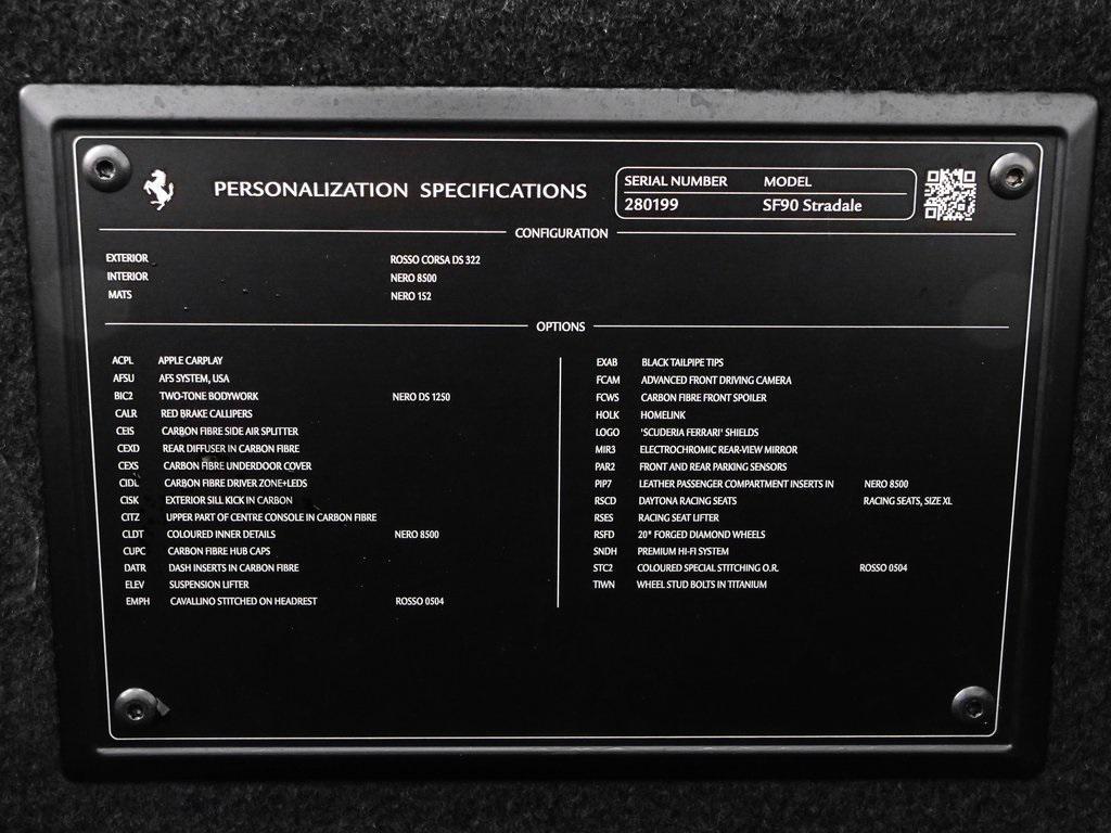used 2022 Ferrari SF90 Stradale car, priced at $459,890
