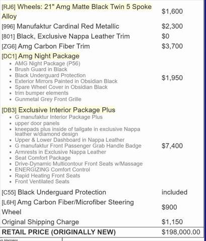 used 2023 Mercedes-Benz AMG G 63 car, priced at $189,890