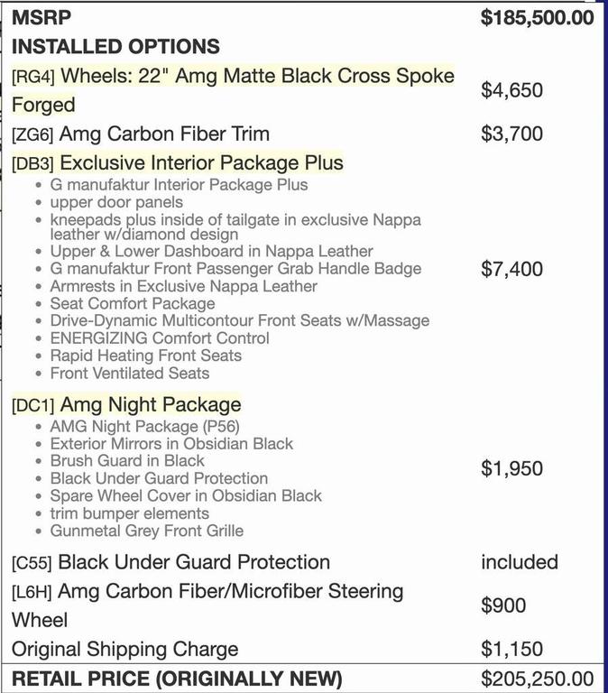 used 2023 Mercedes-Benz AMG G 63 car, priced at $189,890