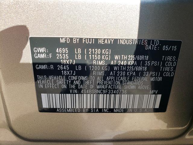 used 2015 Subaru Outback car, priced at $12,562