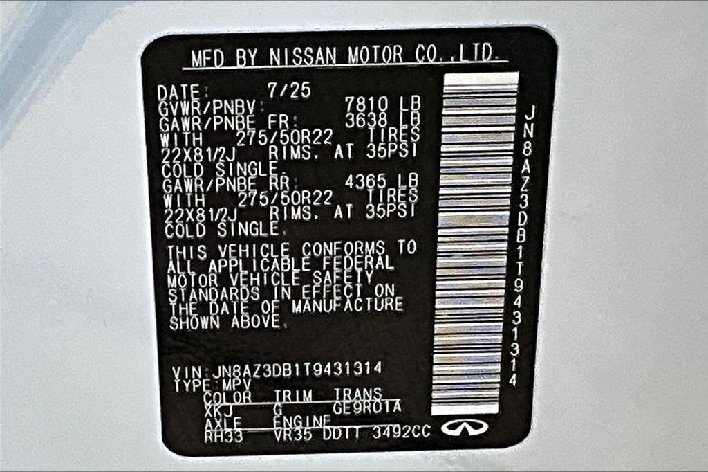 new 2026 INFINITI QX80 car, priced at $101,877