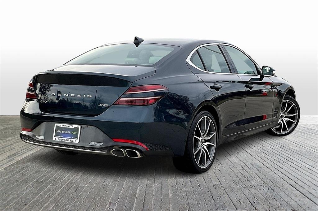 used 2023 Genesis G70 car, priced at $30,250