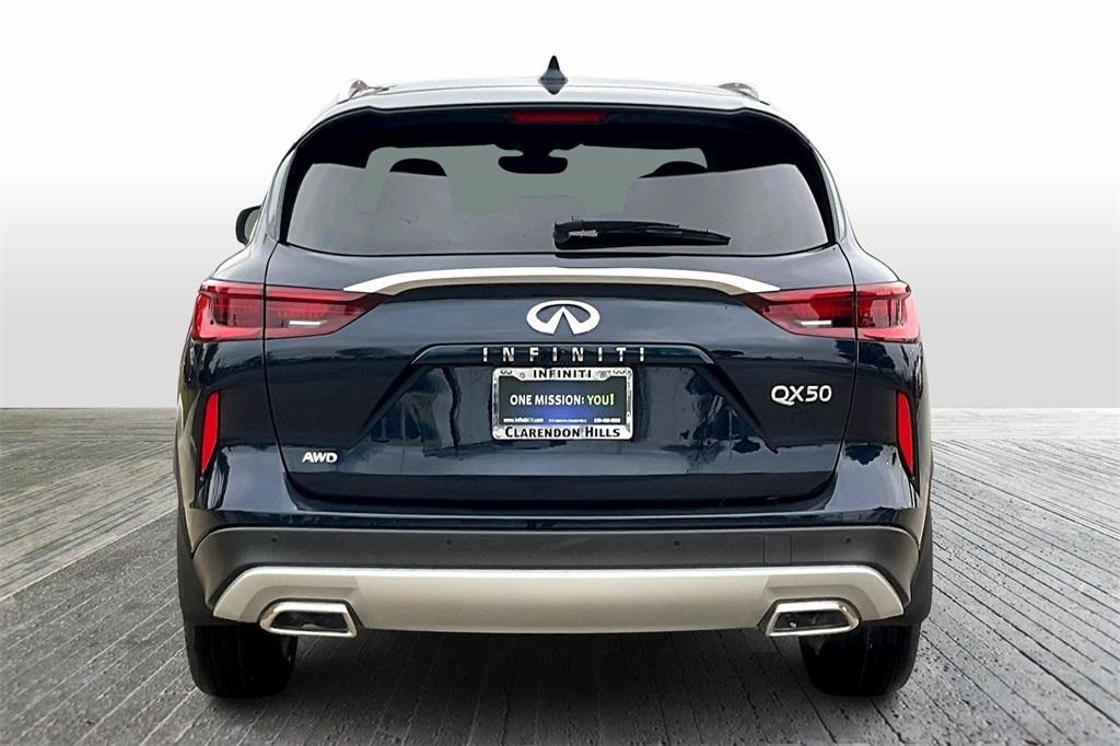 new 2025 INFINITI QX50 car, priced at $46,517