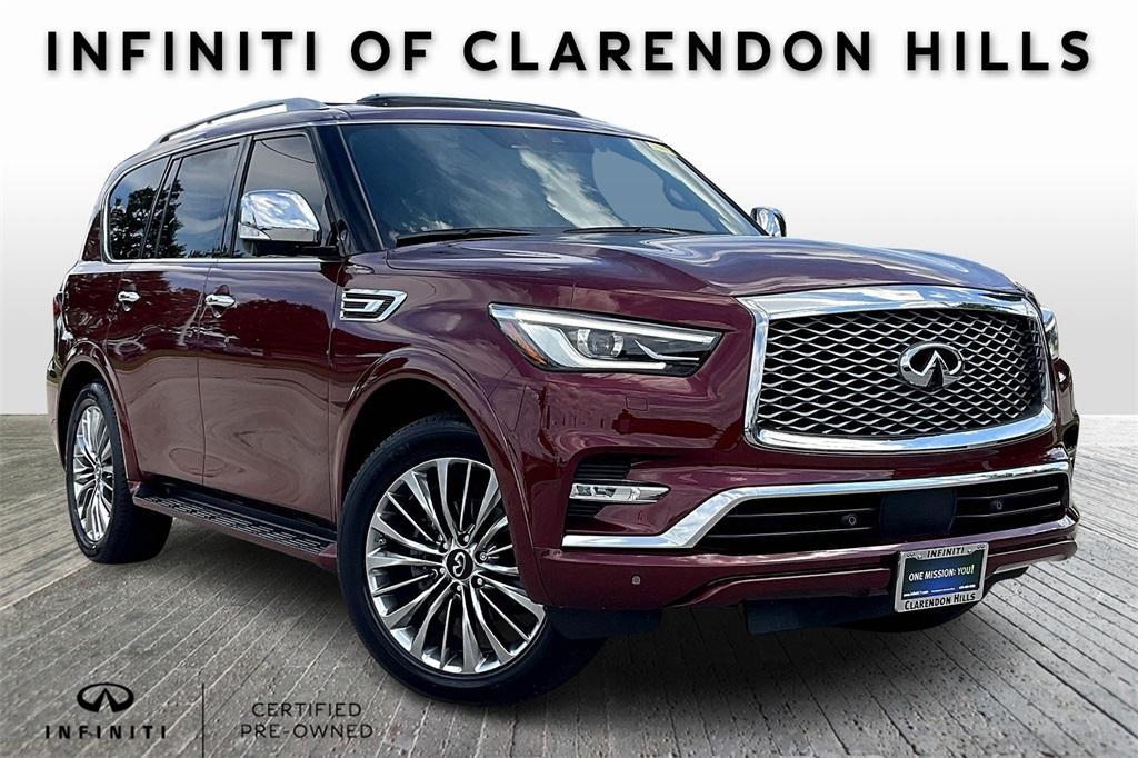 used 2021 INFINITI QX80 car, priced at $43,650