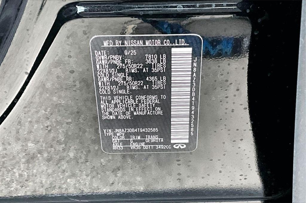 new 2026 INFINITI QX80 car, priced at $100,721