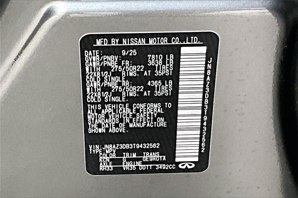 new 2026 INFINITI QX80 car, priced at $100,721