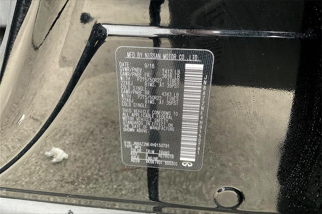 used 2017 INFINITI QX80 car, priced at $22,618