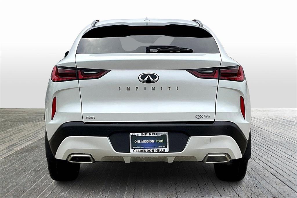new 2025 INFINITI QX55 car, priced at $55,817