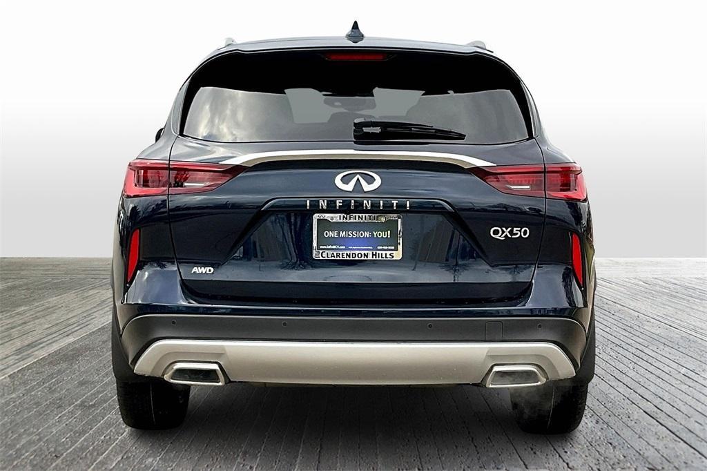 new 2025 INFINITI QX50 car, priced at $47,618