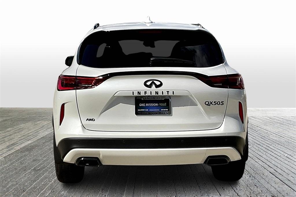 new 2025 INFINITI QX50 car, priced at $52,321