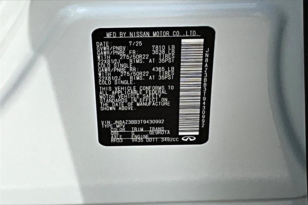 new 2026 INFINITI QX80 car, priced at $93,457