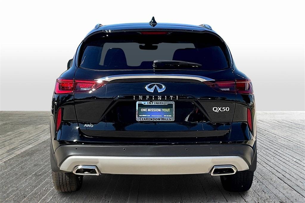 new 2025 INFINITI QX50 car, priced at $47,328