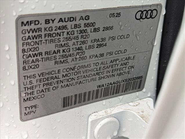 new 2025 Audi Q5 car, priced at $58,629