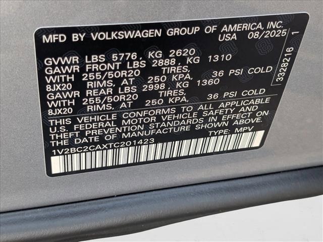 new 2026 Volkswagen Atlas Cross Sport car, priced at $51,702