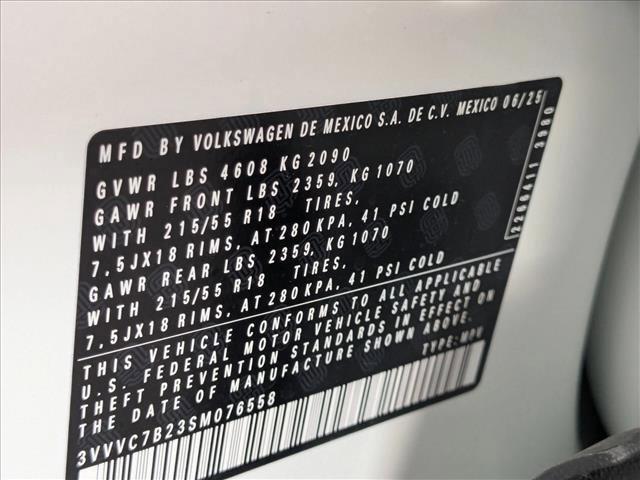 new 2025 Volkswagen Taos car, priced at $29,861