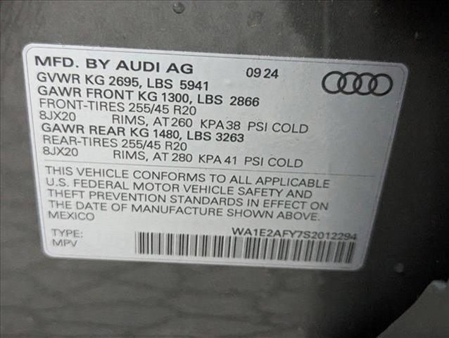 new 2025 Audi Q5 car, priced at $69,050