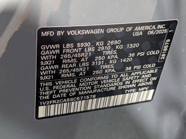 new 2025 Volkswagen Atlas car, priced at $54,189