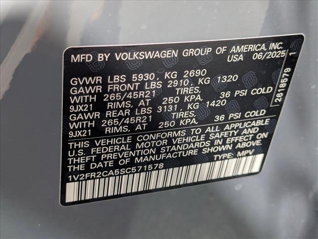 new 2025 Volkswagen Atlas car, priced at $51,985