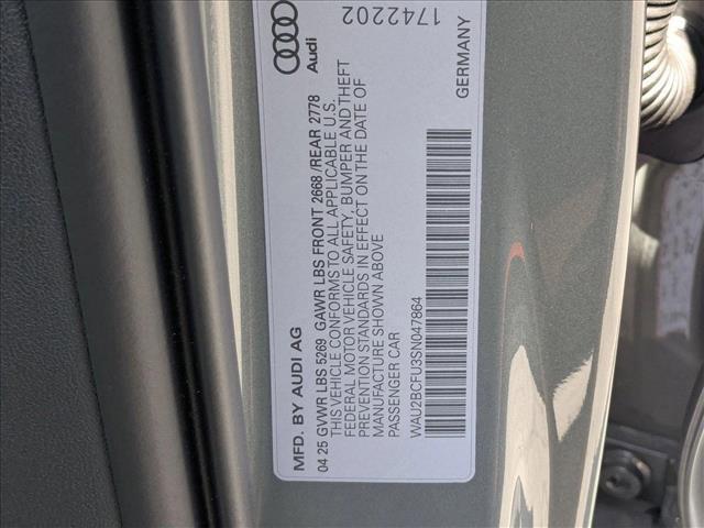 new 2025 Audi A5 car, priced at $56,625