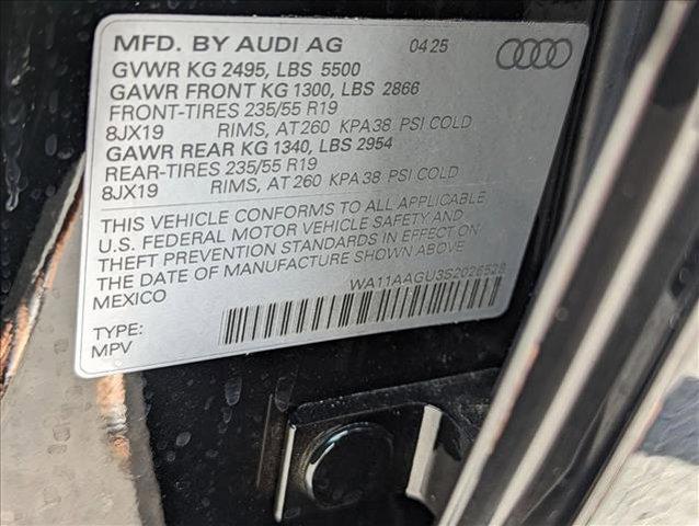 new 2025 Audi Q5 car, priced at $56,417