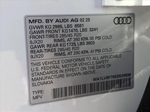 new 2025 Audi Q7 car, priced at $70,288