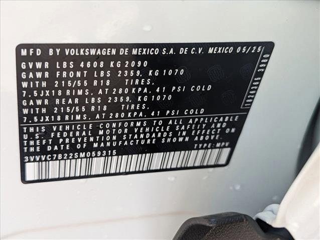 new 2025 Volkswagen Taos car, priced at $28,901