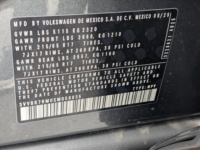 new 2025 Volkswagen Tiguan car, priced at $31,044