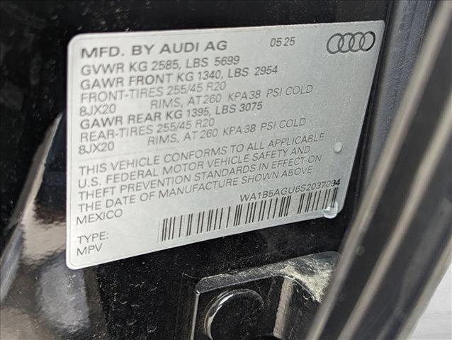 new 2025 Audi SQ5 car, priced at $74,180