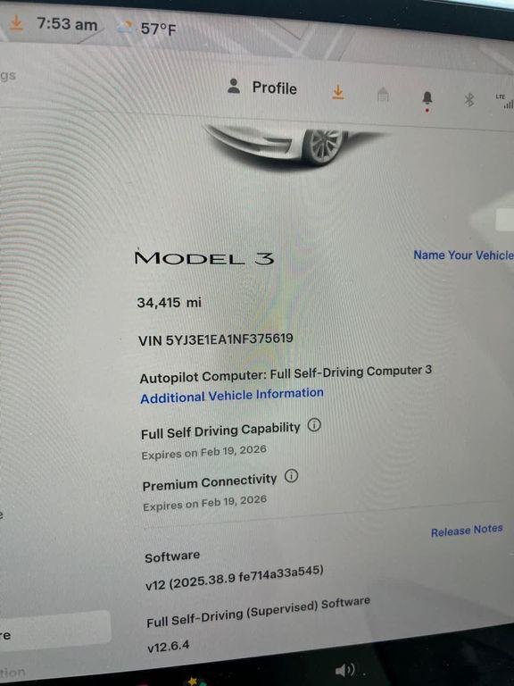 used 2022 Tesla Model 3 car, priced at $23,241