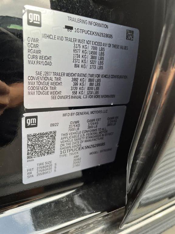 used 2022 GMC Sierra 1500 car, priced at $39,500