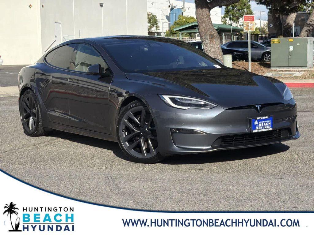 used 2021 Tesla Model S car, priced at $49,600