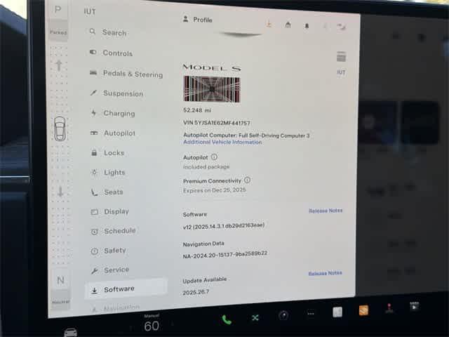 used 2021 Tesla Model S car, priced at $51,500