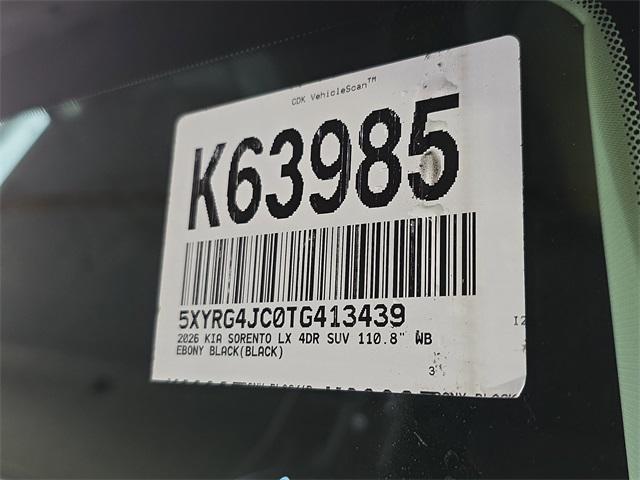 new 2026 Kia Sorento car, priced at $33,900