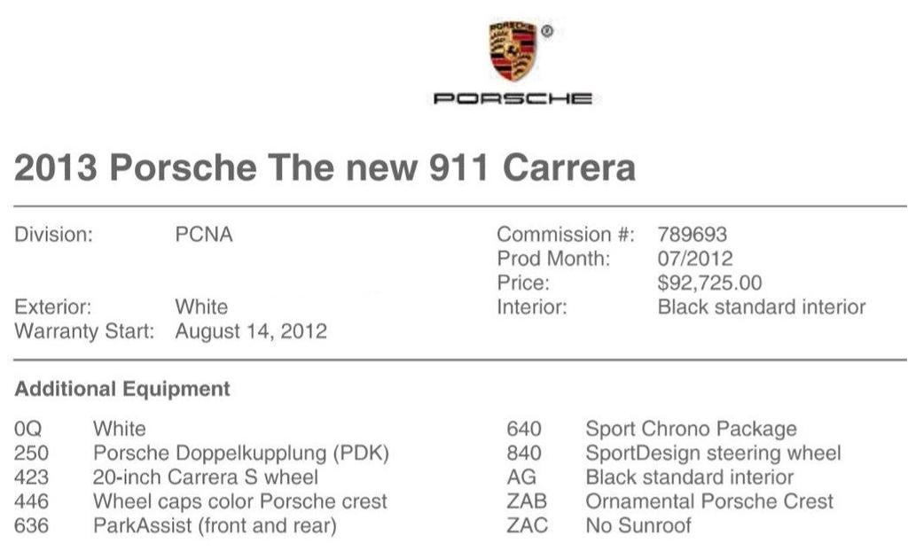 used 2013 Porsche 911 car, priced at $43,900