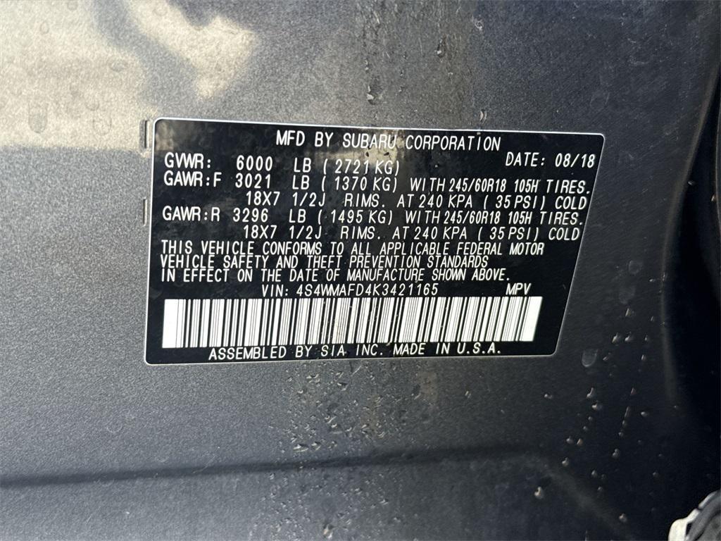 used 2019 Subaru Ascent car, priced at $22,382