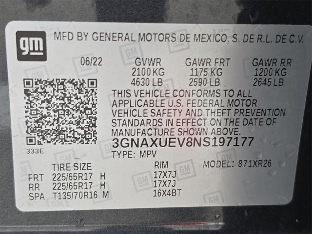used 2022 Chevrolet Equinox car, priced at $24,093