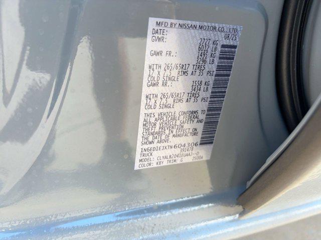 new 2026 Nissan Frontier car, priced at $37,991