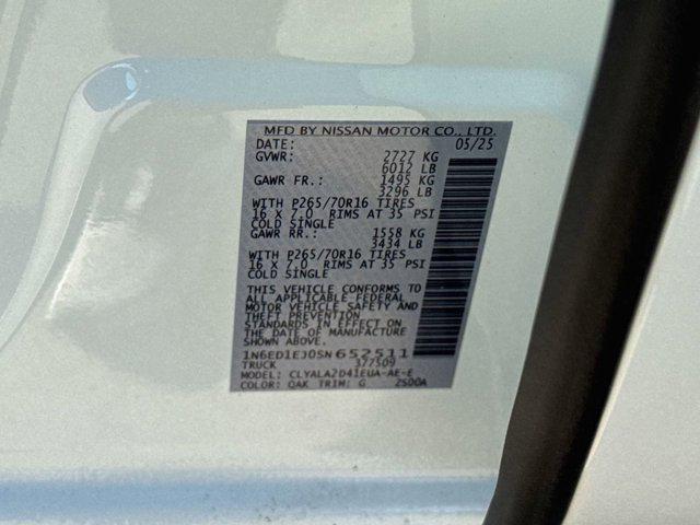 new 2025 Nissan Frontier car, priced at $29,554