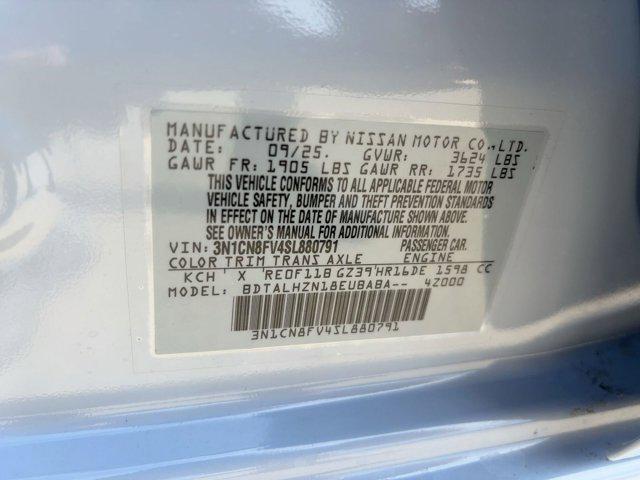 new 2025 Nissan Versa car, priced at $20,921