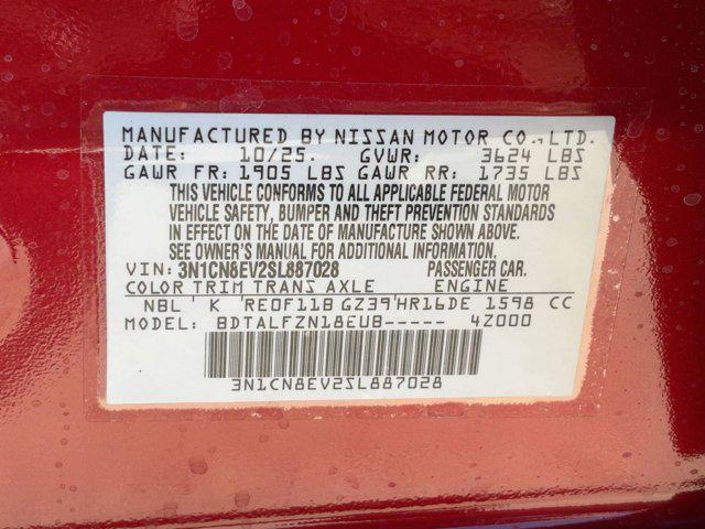 new 2025 Nissan Versa car, priced at $21,491