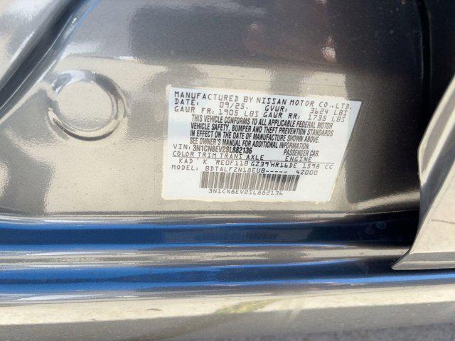 new 2025 Nissan Versa car, priced at $20,241