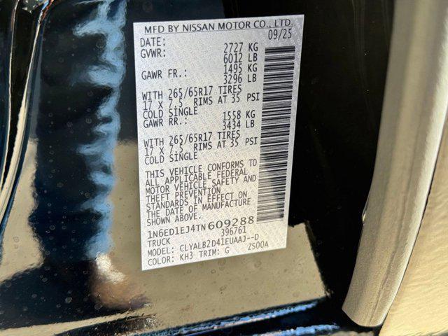 new 2026 Nissan Frontier car, priced at $38,991