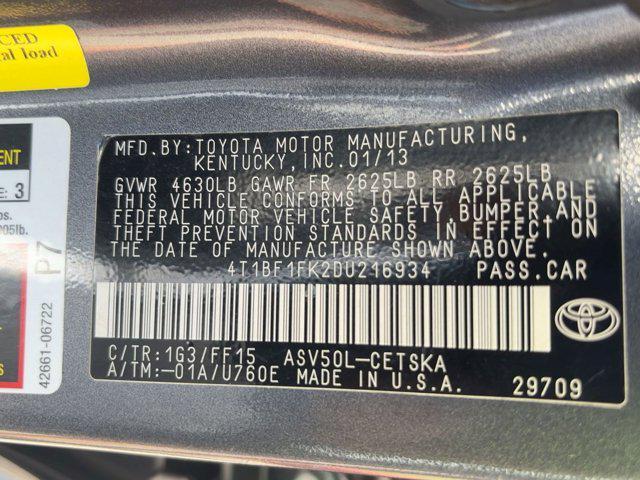 used 2013 Toyota Camry car, priced at $11,999