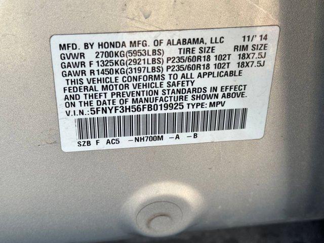 used 2015 Honda Pilot car, priced at $7,497